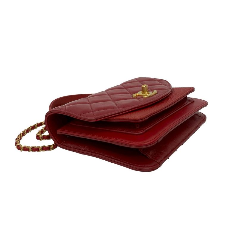Chanel Small Flap Caviar Leather Calfskin 2-Way Hand Bag