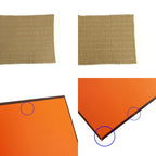Hermes Muffler Wavy Double Face Beige Camel Cashmere Shawl Scarf — view 6