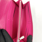 Louis Vuitton Epi Portefeuille Sara Bifold Long Wallet Black Pink — view 7