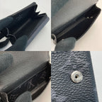 Louis Vuitton Monogram Eclipse Zippy Organizer Black Coin Case Wallet — view 5