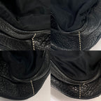 Prada Shoulder Bag Diagonal Black Leather 35 Bs145 — view 6