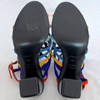 Hermes Sandals Navy Multicolor — view 8