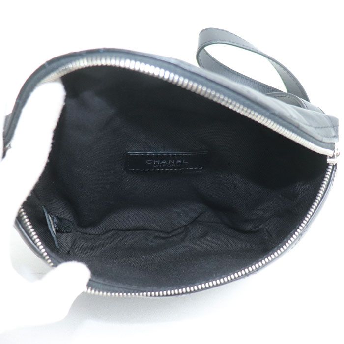 Chanel Uniform Waist Bag Black Body — view 3