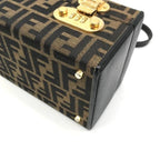 Fendi Zucca Trunk Vanity 2-Way Hand Bag Brown — view 6