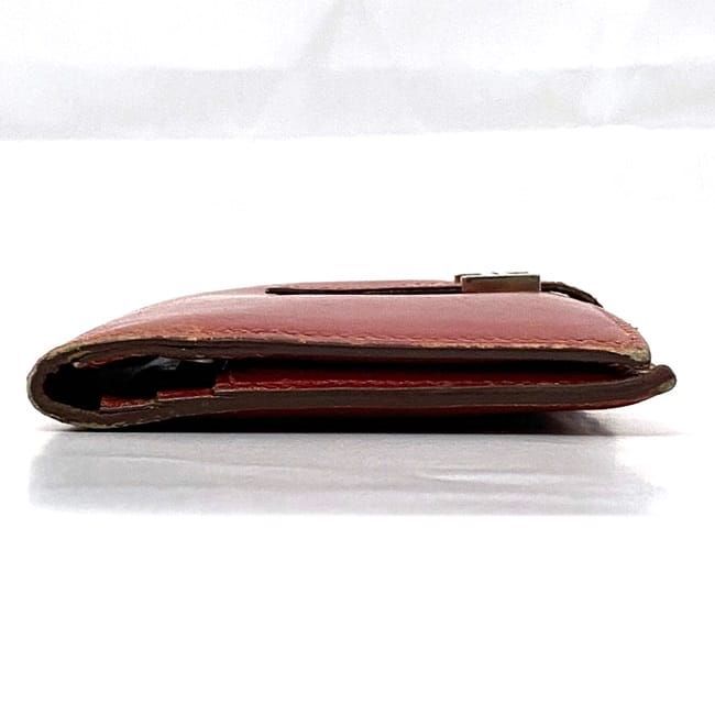 Hermes Bifold Long Wallet Bearn Red Leather — view 3