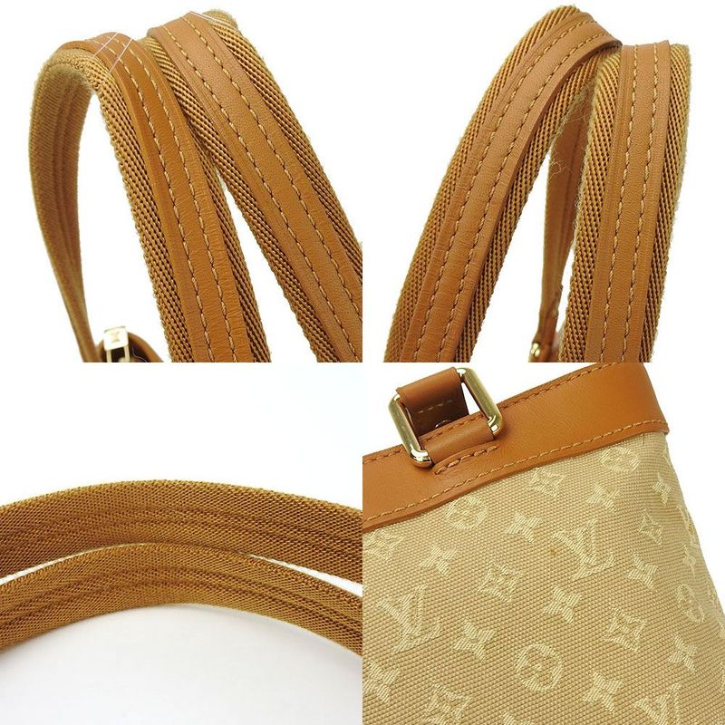 Louis Vuitton Tote Bag Lucille Monogram Mini Beigecanvasscuff Leather — view 4
