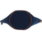 Hermes Palmyre Trapezoid Pouch Bag Canvas Cotton Corail Indigo Blue 1583 — view 3