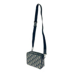 Dior 2 yse Canvas Leather Oblique Strap Pouch Shoulder Bag — view 3