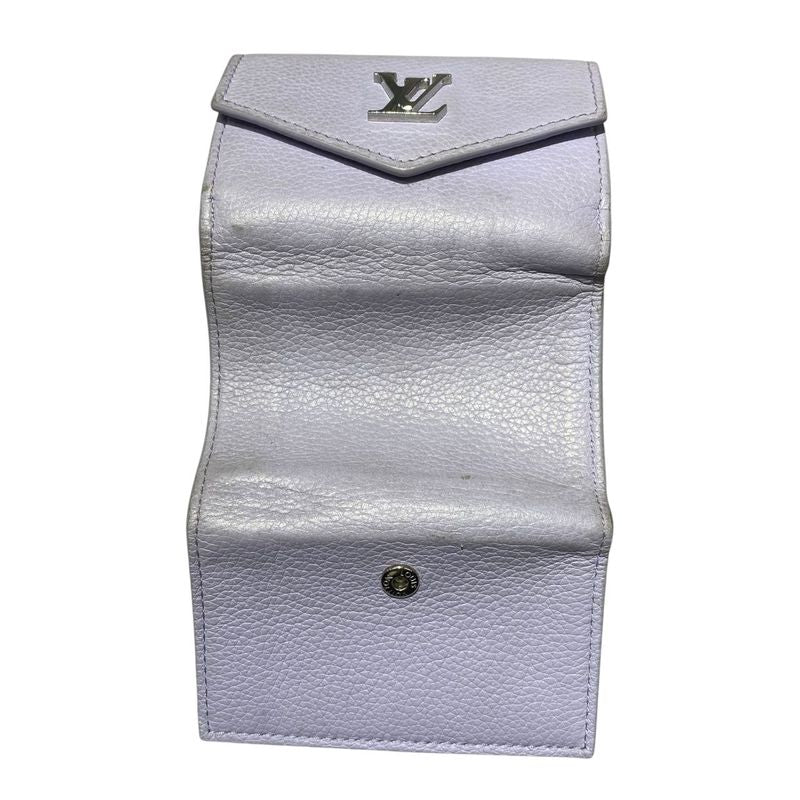 Louis Vuitton Wallet Trifold Portefeuille Lock Mini Purple — view 6