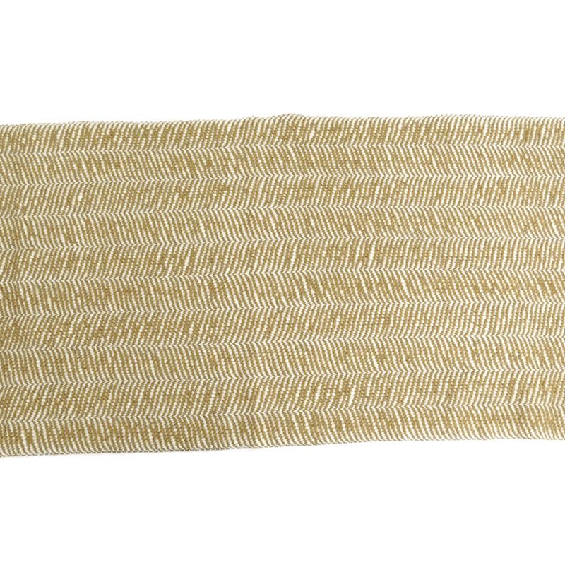Hermes Muffler Wavy Double Face Beige Camel Cashmere Shawl Scarf — view 4