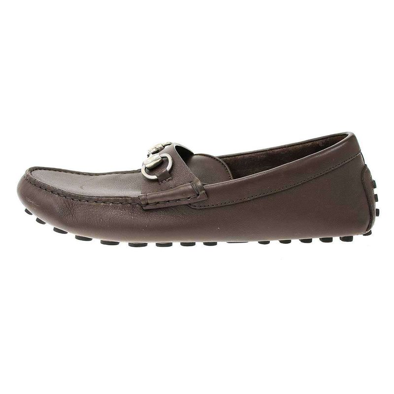 Gucci Horsebit Driving Shoes Loafers Brown 6 — view 2