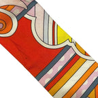 Hermes Scarf Twilly Ribbon Faubourg Rainbow Accessories Silk — view 5