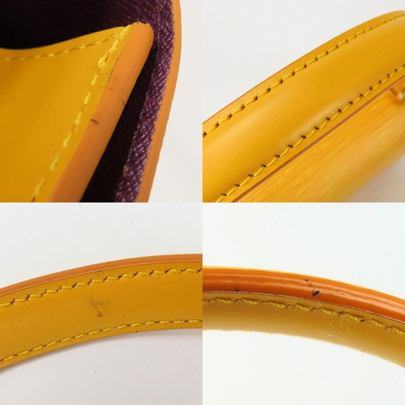 Louis Vuitton Handbag Malesherbes Epi Leather Yellow Gold Hardware Top — view 6