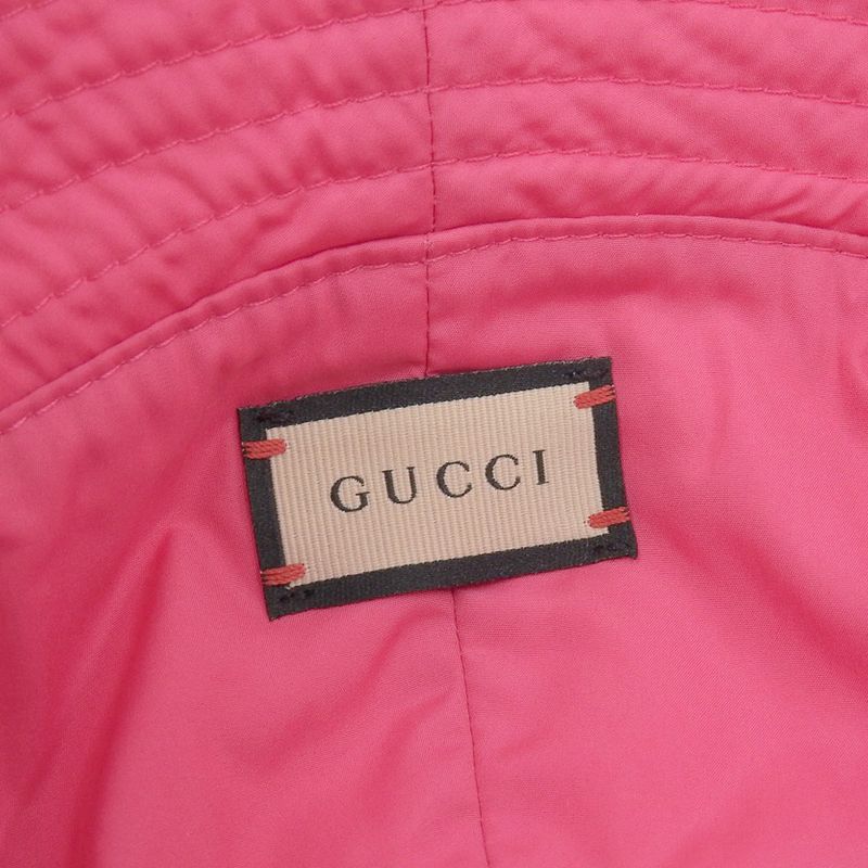 Gucci 2023 Item Brella Cloche GG Metal Nylon Bucket Hat — view 8