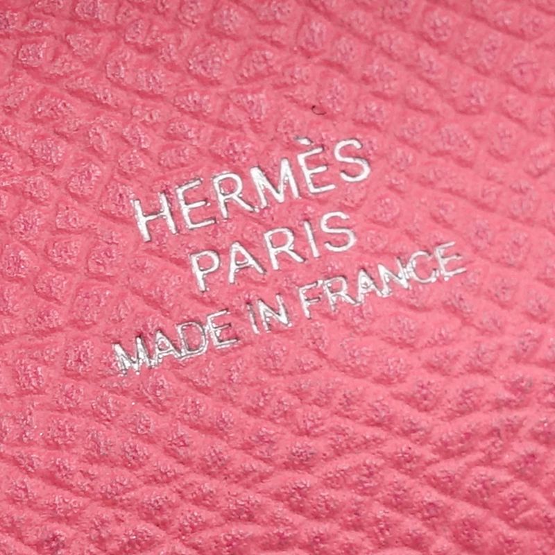 Hermes Bastia Coin Case 2015 Manufactured In Veau Epsom Rose — view 6