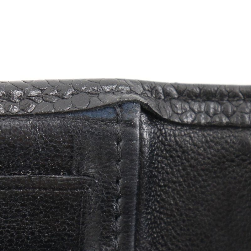 Chanel Coco Mark Card Case Caviar Leather Black Business Holder — view 8