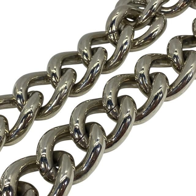 Christian Dior Necklace Chain Choker Accessory Small Metal Silver Black — view 6