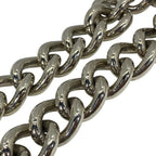 Christian Dior Necklace Chain Choker Accessory Small Metal Silver Black — view 6