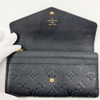 Louis Vuitton Empreinte Portefeuille Sarah Bifold Wallet Black — view 5