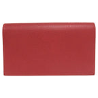 Gucci Leather Red Shoulder Wallet Bag Long 0462 — view 3