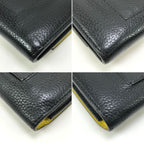 Celine Long Wallet Large Flap Multifunction Black Yellow — view 7