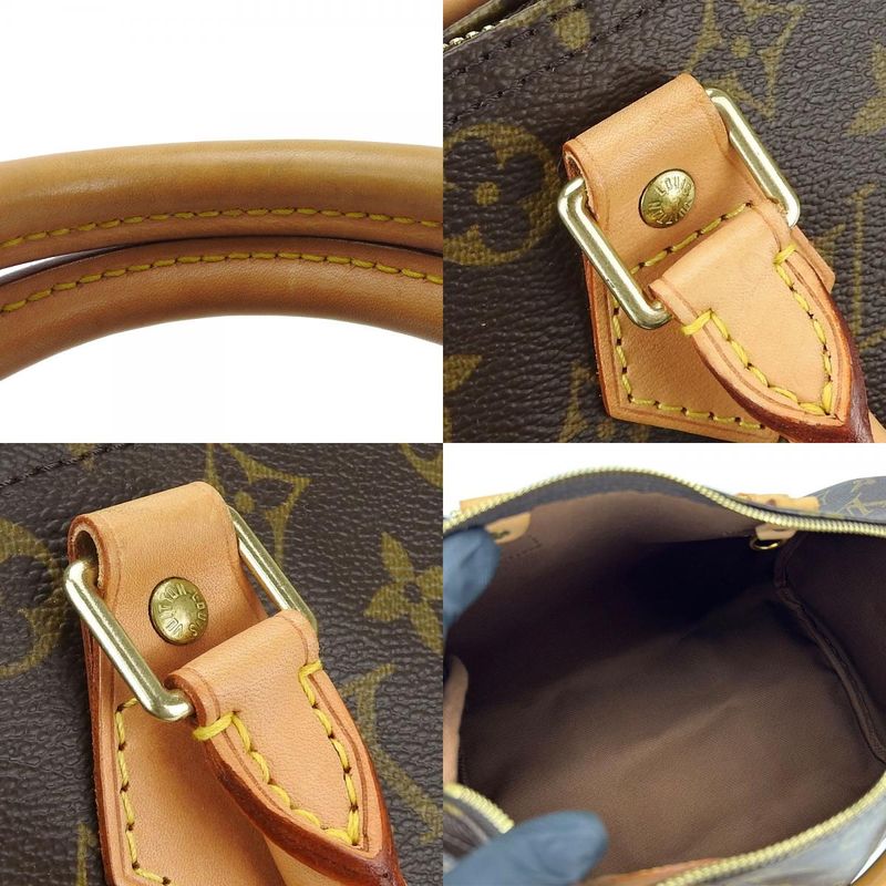 Louis Vuitton Speedy 30 Handbag Monogram Brown Gold Hardware — view 7