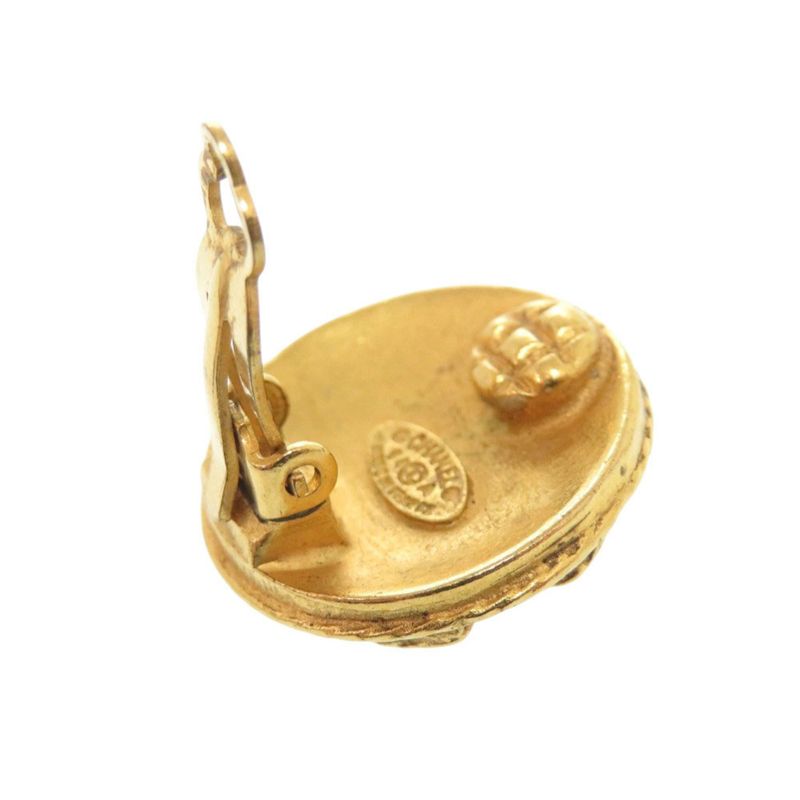 Chanel Coco Mark Metal Gold Earrings 0079 — view 7