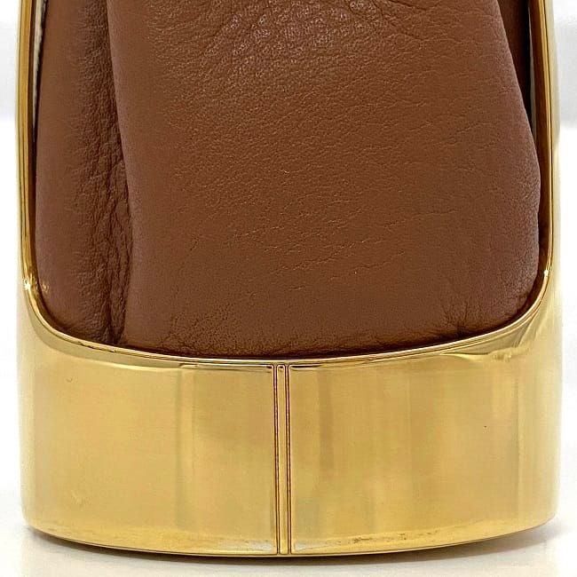 Loewe Necklace Balloon Bag Brown Gold — view 6