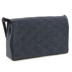 Chanel Quilted Vintage Satin and Rhinestone Black Women Shoulder Bag — view 3