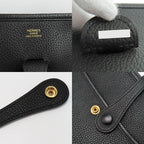Hermes Evelyne 3 PM Black Taurillon Clemence Gold Hardware — view 9