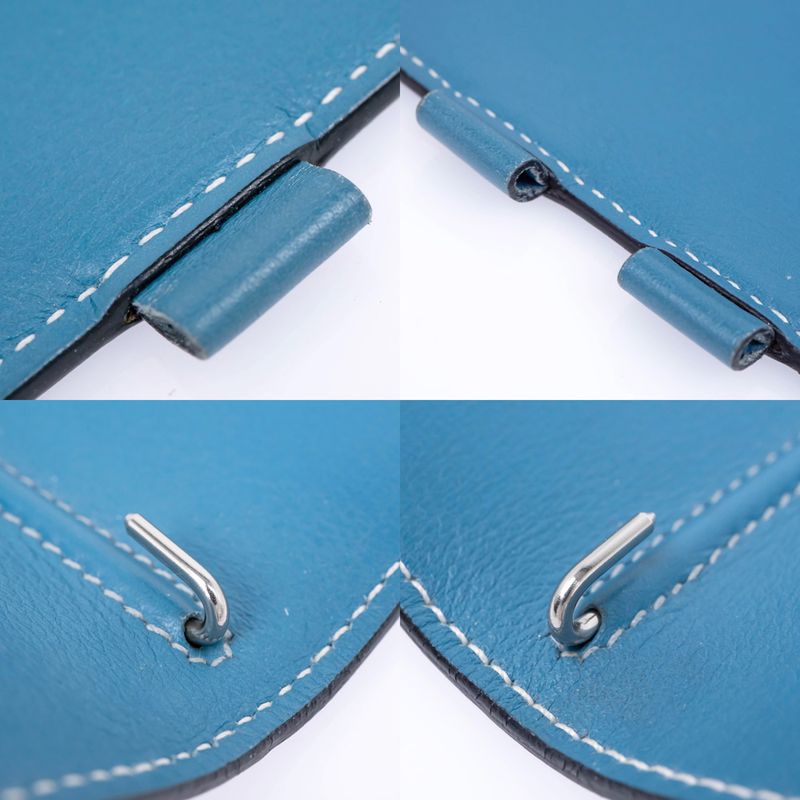 Hermes Agenda PM Blue Jean Swift Notebook Cover — view 8