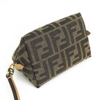 Fendi Pouch Brown FF Jacquard Fabric — view 4