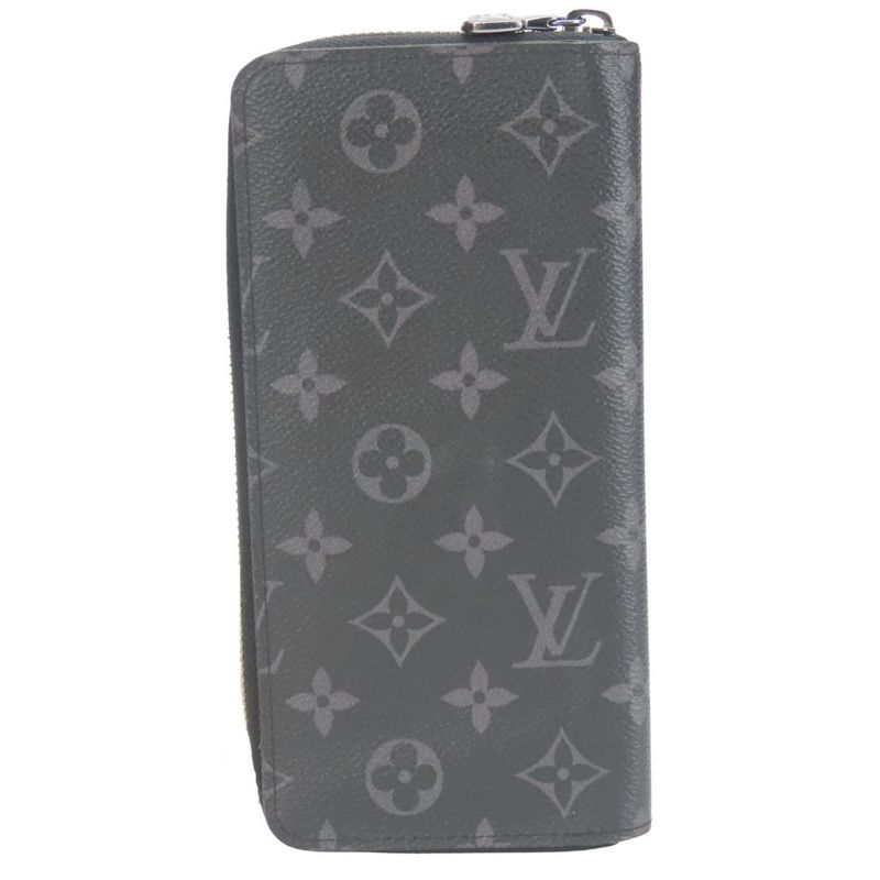 Louis Vuitton Long Wallet Zippy Vertical Monogram Eclipse Black — view 2