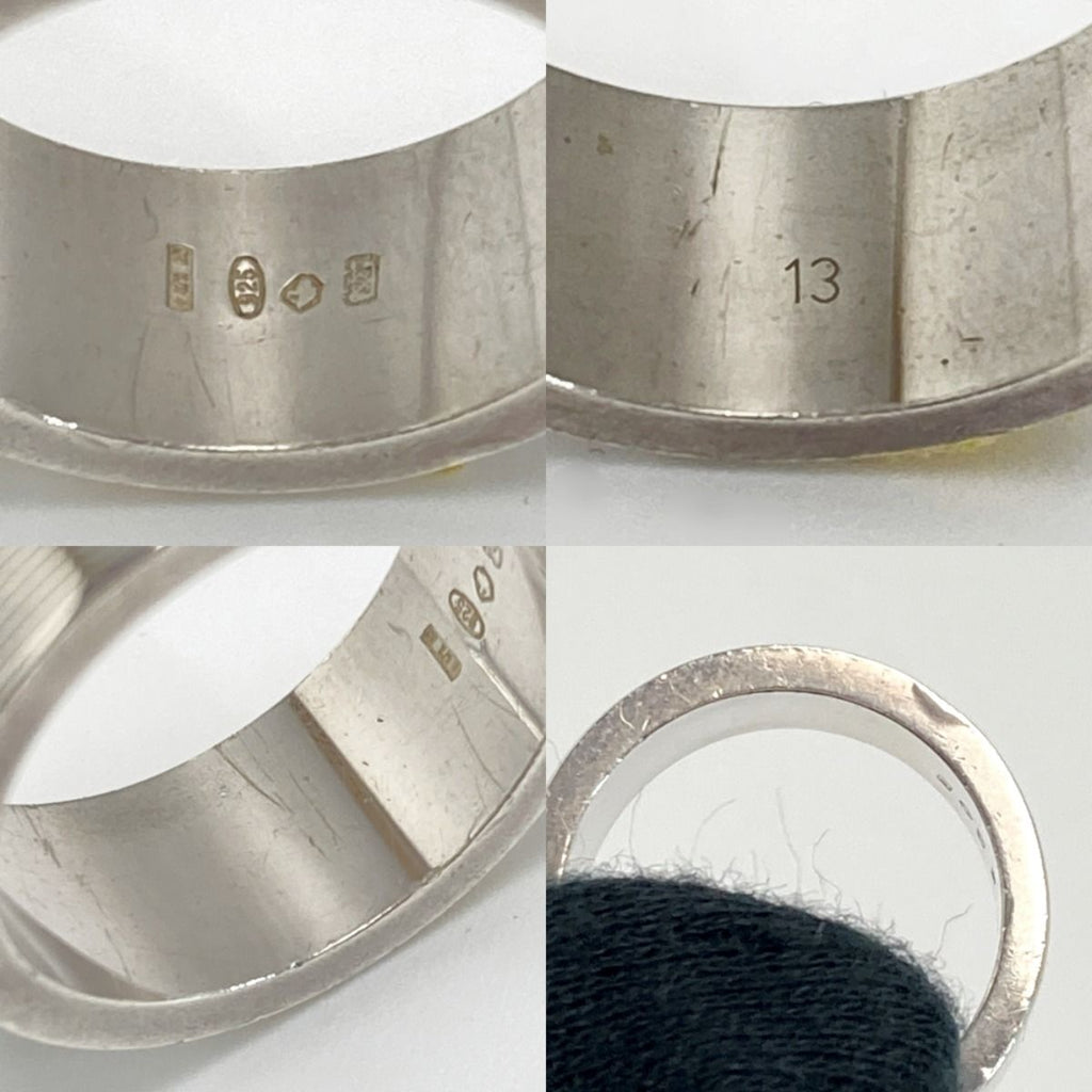 Gucci Logo Ring SV 925 Silver No 12 — view 8