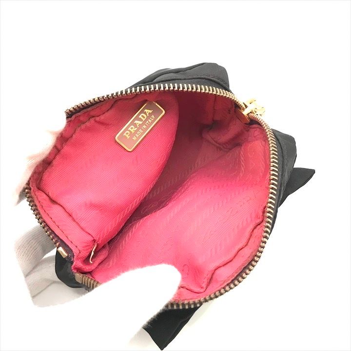 Prada Nylon Tessuto Ribbon Pouch — view 7