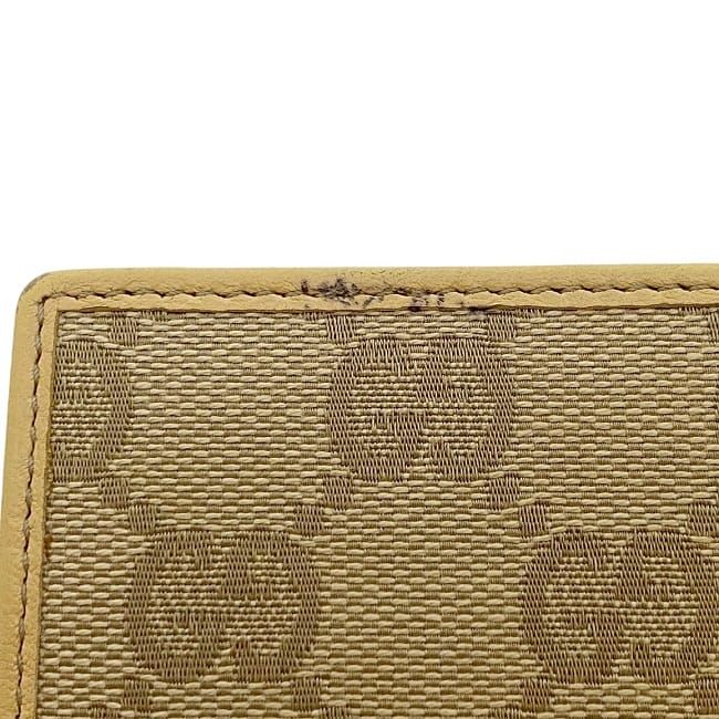 Gucci Bifold Long Wallet Beige GG Canvas — view 5