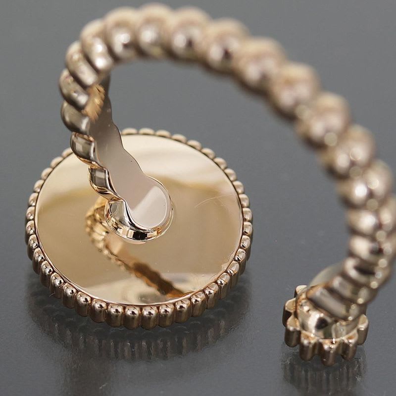 Dior Rose De Van Pave Diamond Ring 750 18K Pink Gold Box And Paper E1112 — view 5