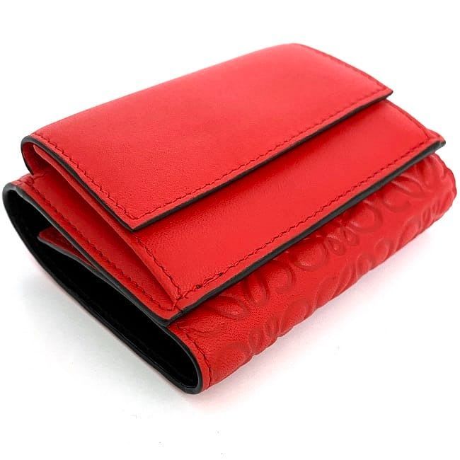 Loewe Trifold Wallet Red Anagram 107.55 S26 — view 4