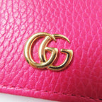Gucci GG Marmont Leather Mini Wallet Bifold Shocking Pink — view 9