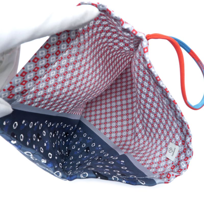 Hermes Petit H Ash Drawstring Purse 3 Types Set Pouch Accessory — view 7