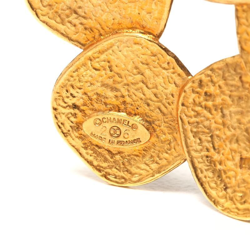 Chanel Vintage Brooch Gripore 26 Navy And Gold — view 6