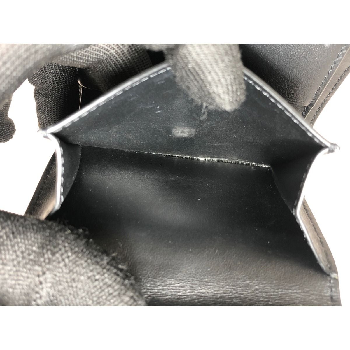 Celine Small Trifold Wallet Black — view 9