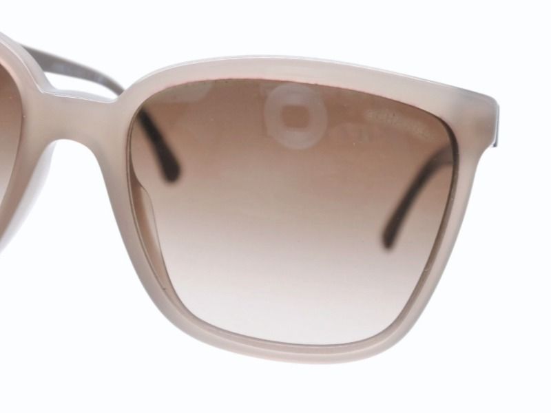 Chanel Sunglasses Chain Temple Acetate Metal Brown Silver Eyewear — view 4