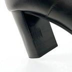 Christian Dior D-town Boots Short Shoes Leather Black Gold Logo — view 8