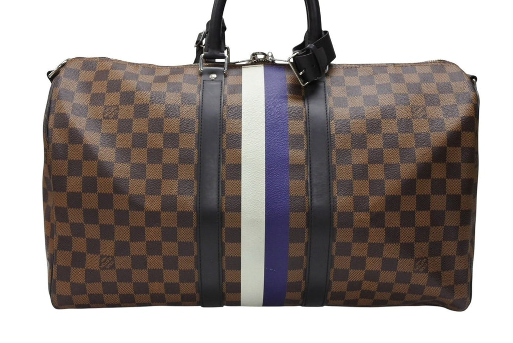 Louis Vuitton Boston Bag Keepall Bandouliere 45 Chapman Brazza Damier Canvas — view 3