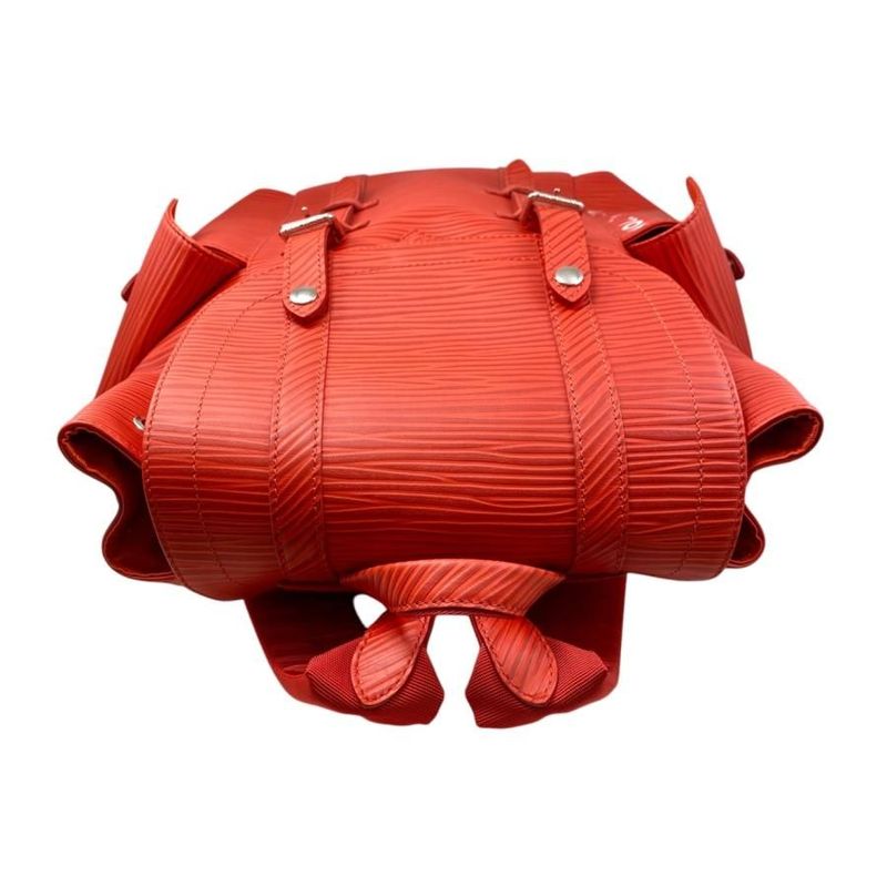 Louis Vuitton Backpack Christopher MM Epi Logo Red — view 6