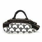 Loewe Handbag Nappa Ire Anagram Rope Leather Canvas Dark Brown Creamish — view 3