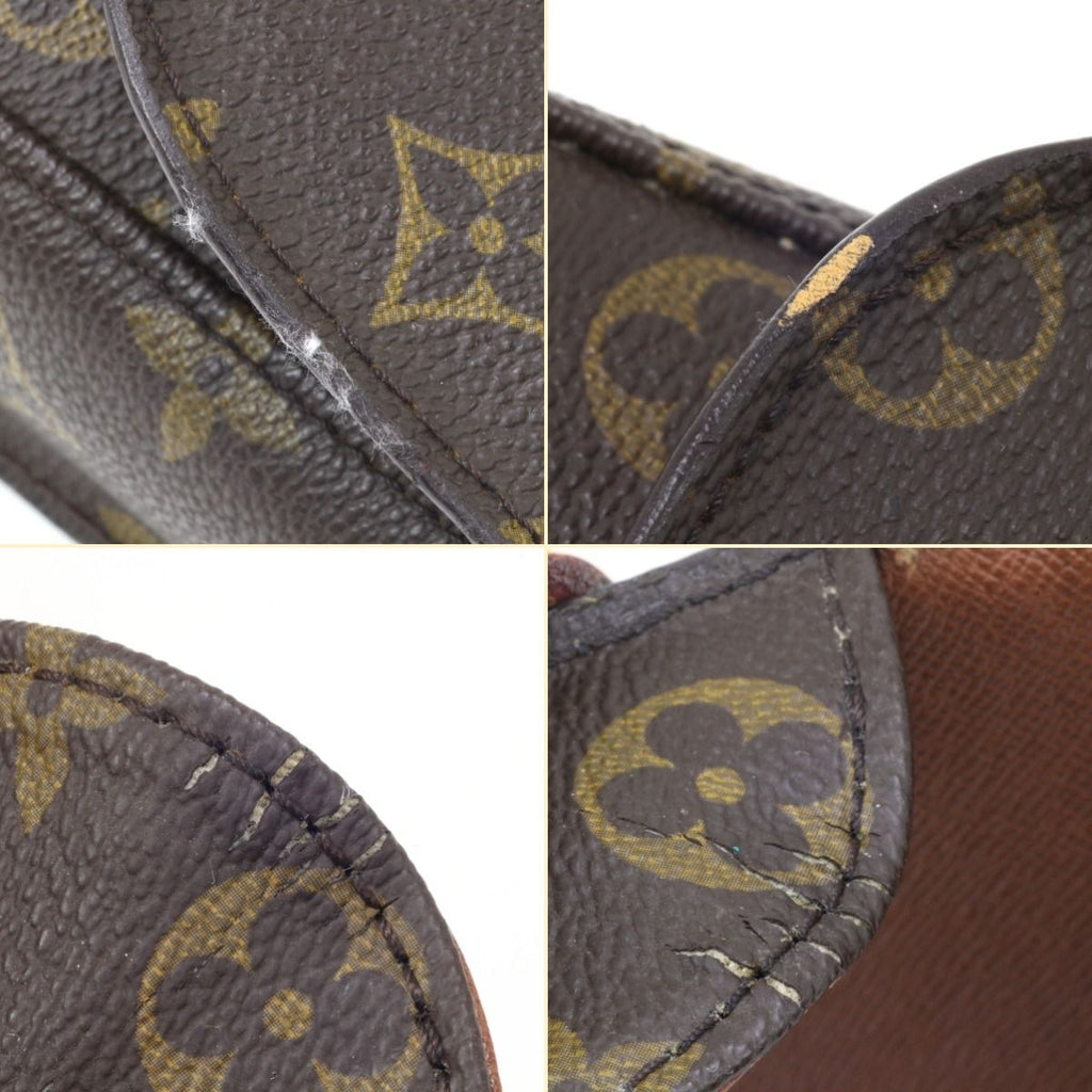 Louis Vuitton Shoulder Bag Monogram Saint-Cloud Cracks in the Folds Inside — view 8