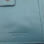 Bottega Veneta Flower Leather Blue Bifold Wallet 0857 — view 7