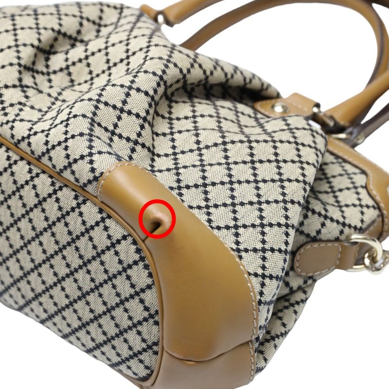 Gucci 2-way Shoulder Bag Diamante Tote Beige And Brown — view 8